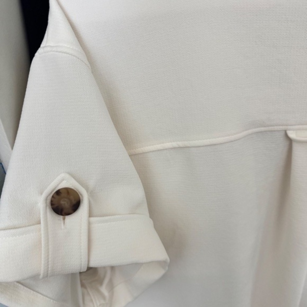 Sezane Laurine Shirt Écru. - Size S - Picture 5 of 6